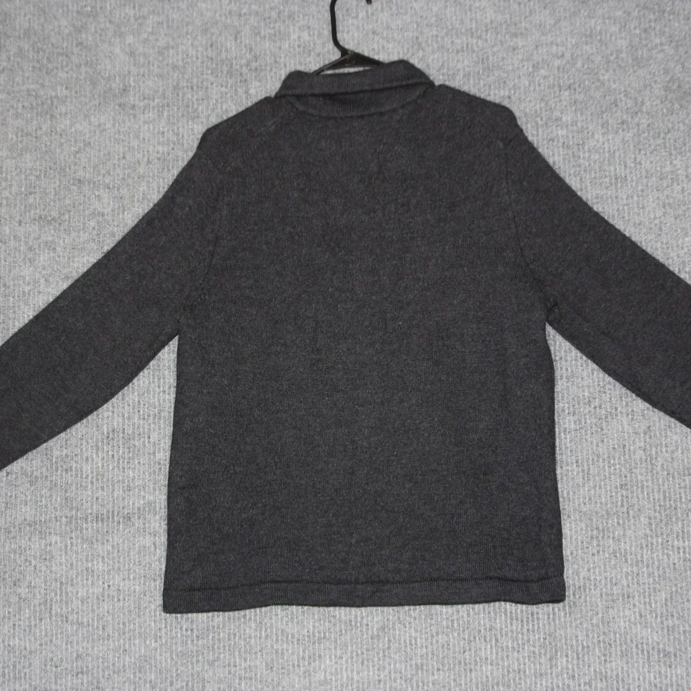 Banana‎ Republic Extra Fine Merino Wool Quarter Zip Mock Neck Sweater Mens XL